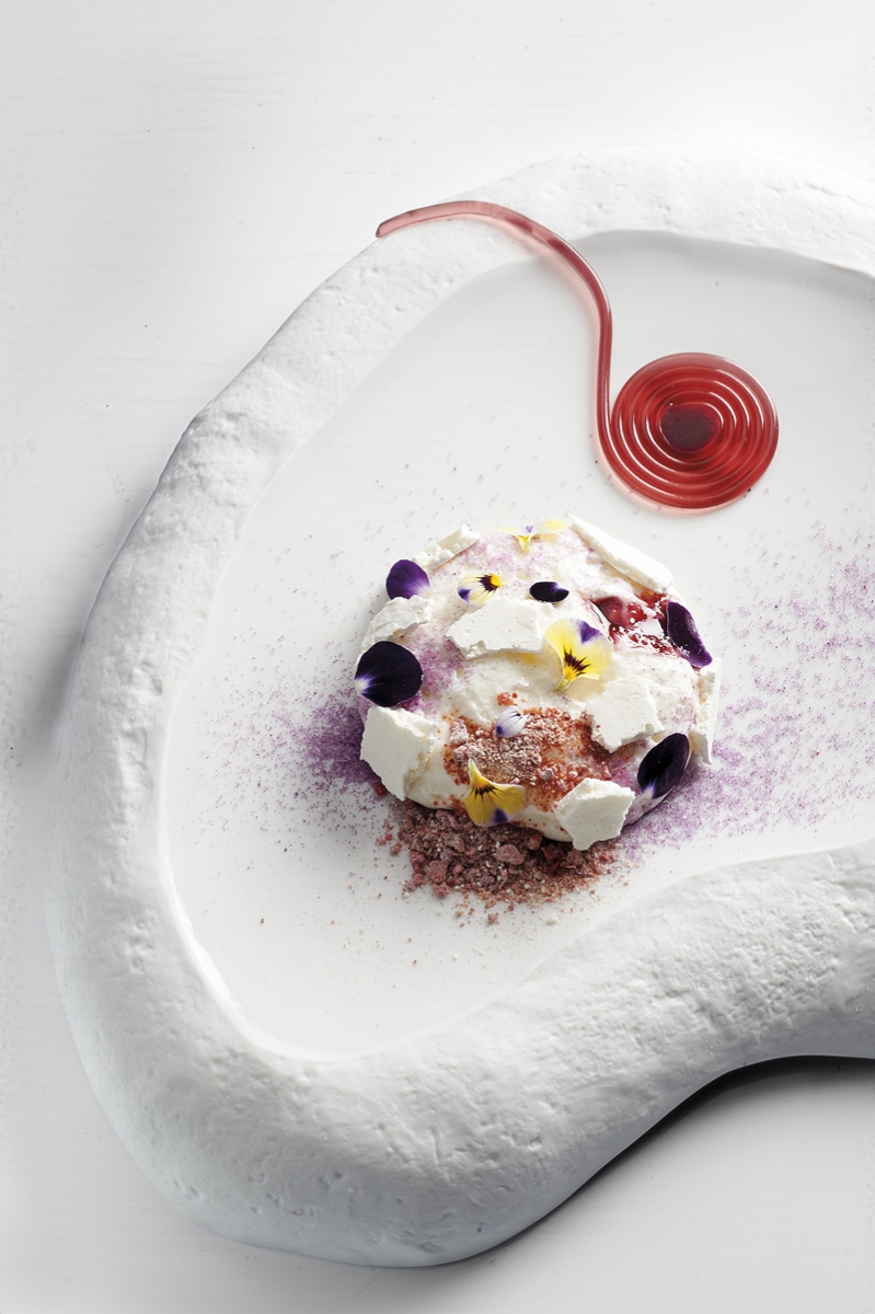 Yaourt violette et cerise