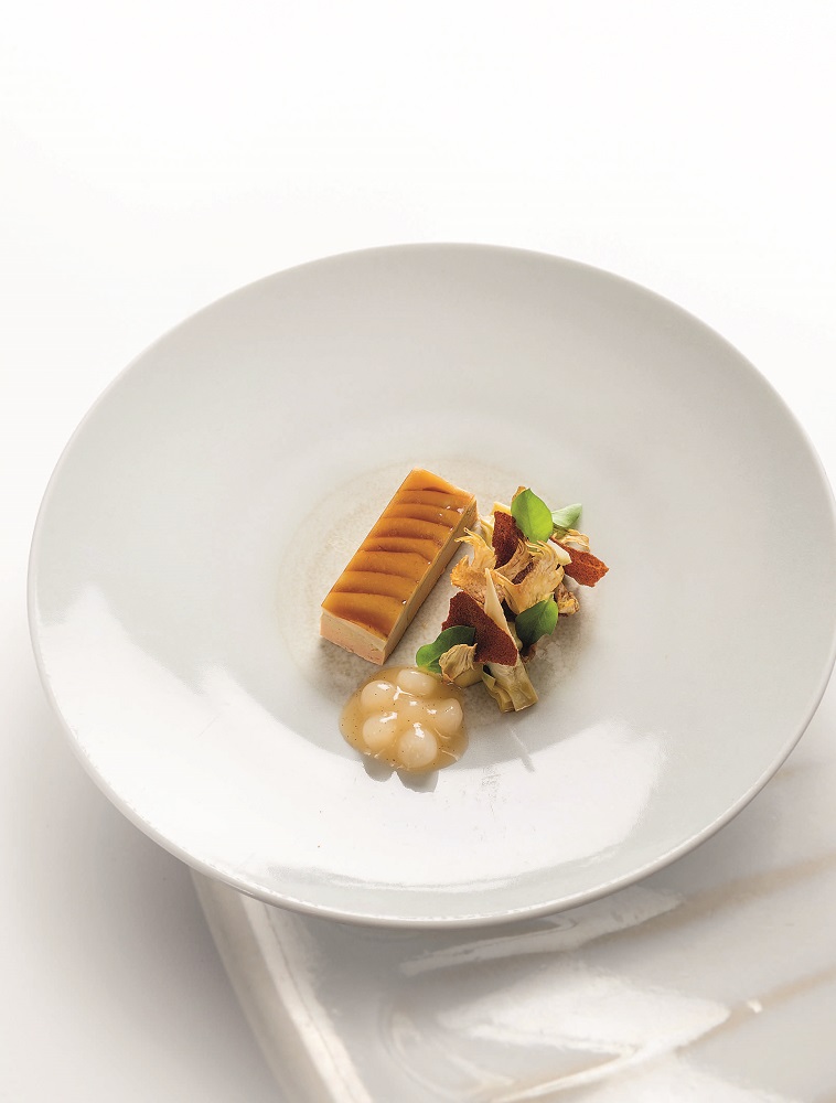 Artichaut et foie gras  en hommage à la Mère Brazier
